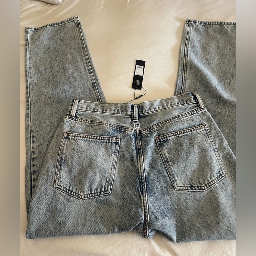 Fashion Nova Light Blue Straight Leg Jeans sz 9 NWT - Picture 5 of 6